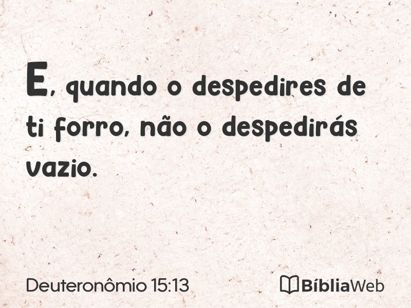 Deuteronômio 15:13 em imagem para compartilhar