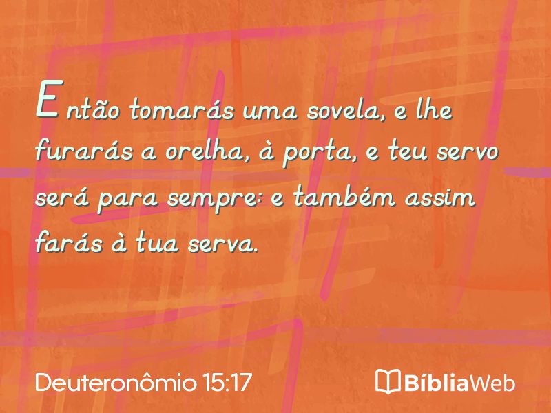 Deuteronômio 15:17 em imagem para compartilhar