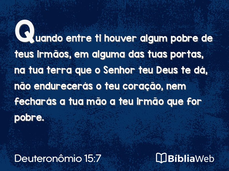 Deuteronômio 15:7 em imagem para compartilhar