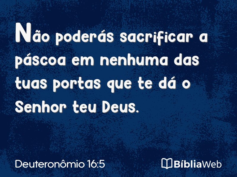 Deuteronômio 16:5 em imagem para compartilhar