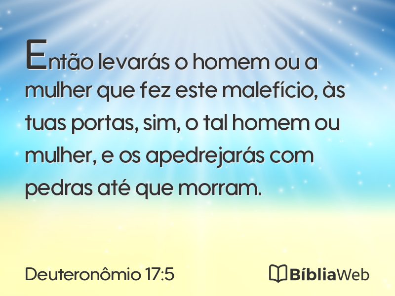Deuteronômio 17:5 em imagem para compartilhar