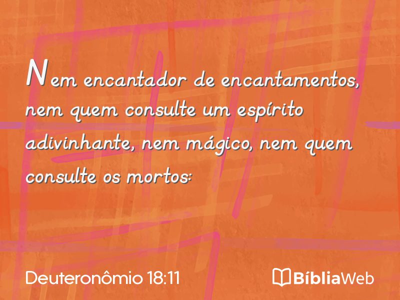 Deuteronômio 18:11 em imagem para compartilhar