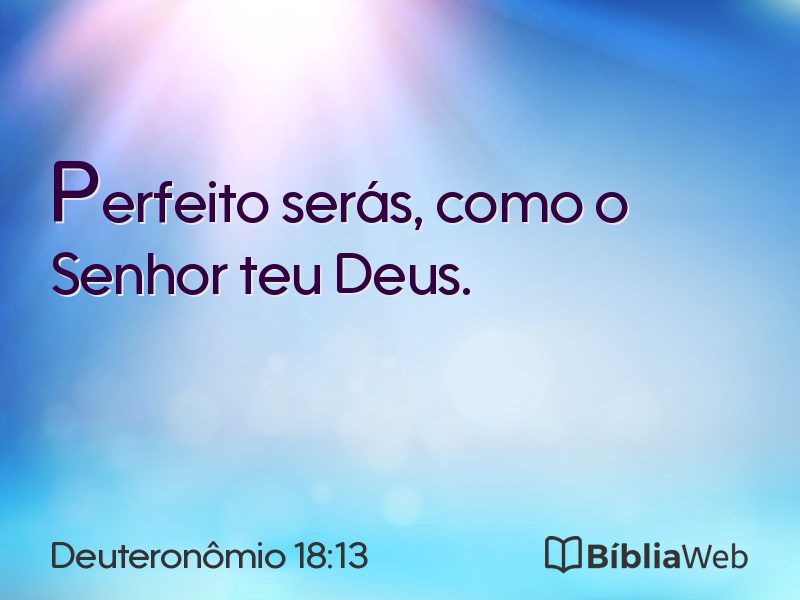 Deuteronômio 18:13 em imagem para compartilhar