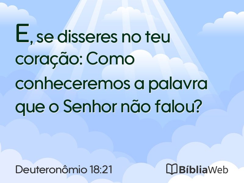 Deuteronômio 18:21 em imagem para compartilhar