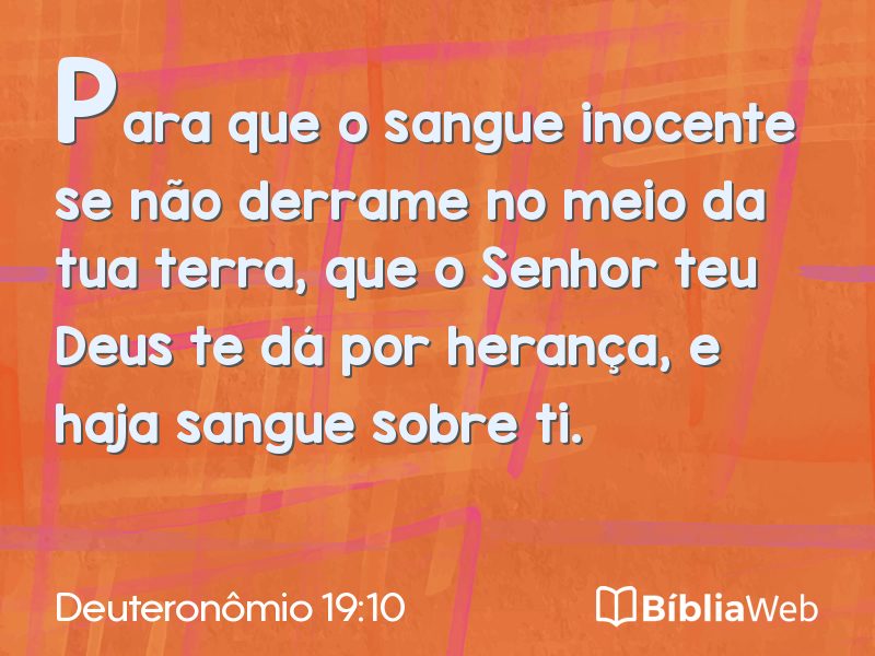 Deuteronômio 19:10 em imagem para compartilhar