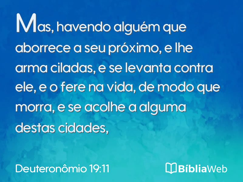 Deuteronômio 19:11 em imagem para compartilhar