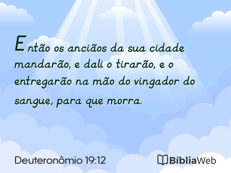 Deuteronômio 19:12 em imagem para compartilhar