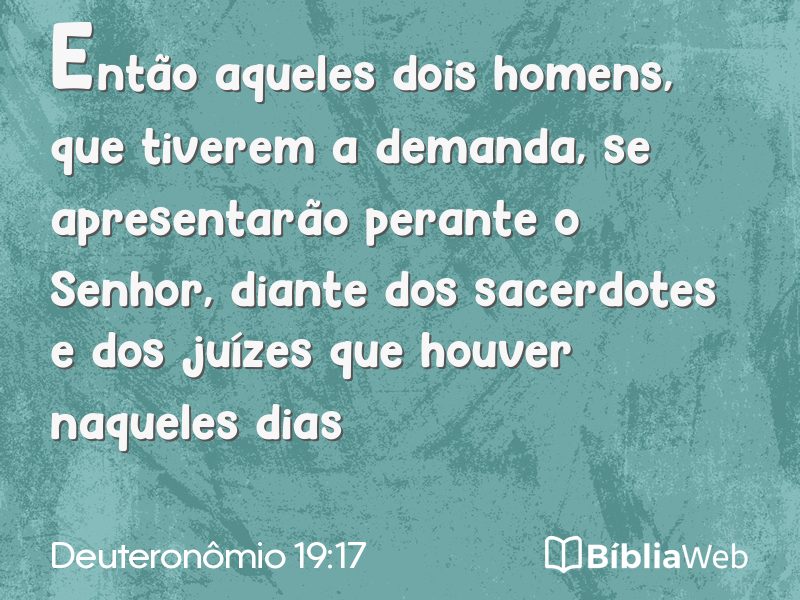 Deuteronômio 19:17 em imagem para compartilhar