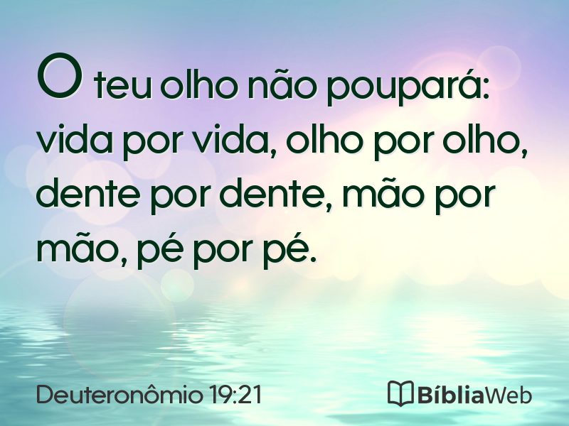 Deuteronômio 19:21 em imagem para compartilhar