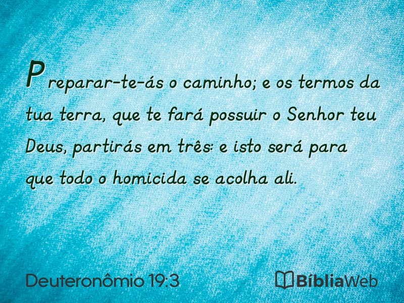 Deuteronômio 19:3 em imagem para compartilhar