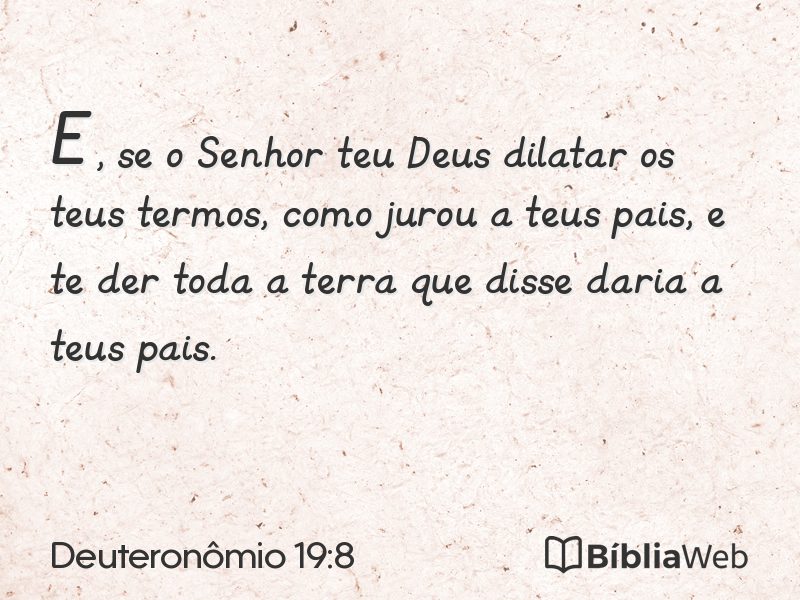 Deuteronômio 19:8 em imagem para compartilhar