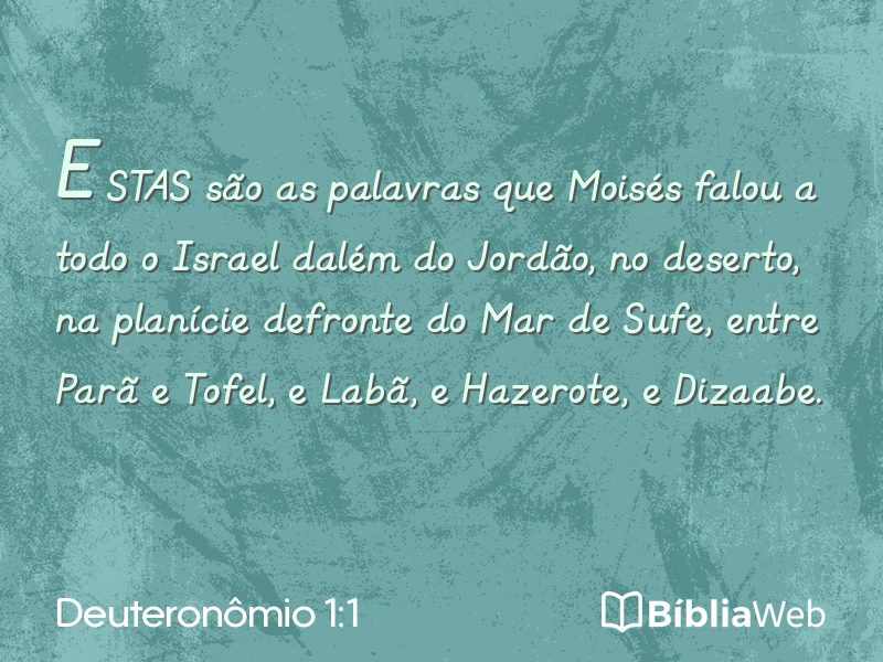 Deuteronômio 1:1 em imagem para compartilhar