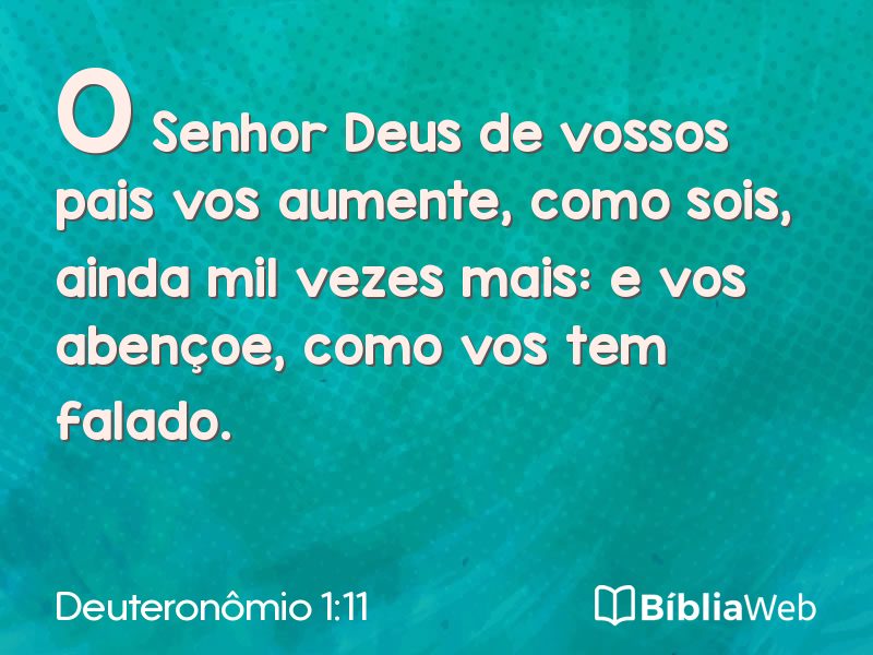 Deuteronômio 1:11 em imagem para compartilhar