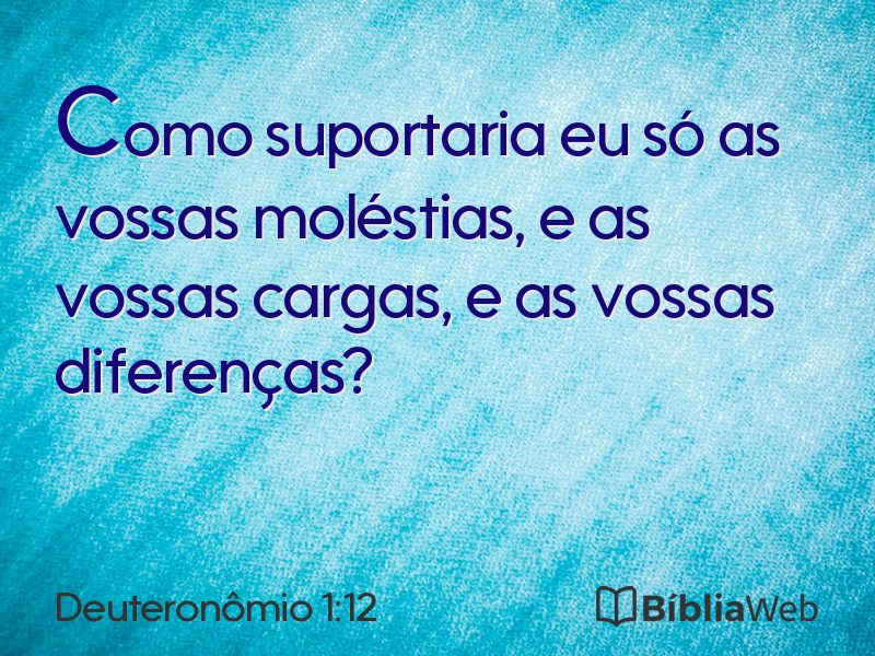 Deuteronômio 1:12 em imagem para compartilhar