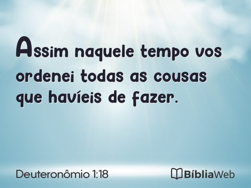 Deuteronômio 1:18 em imagem para compartilhar