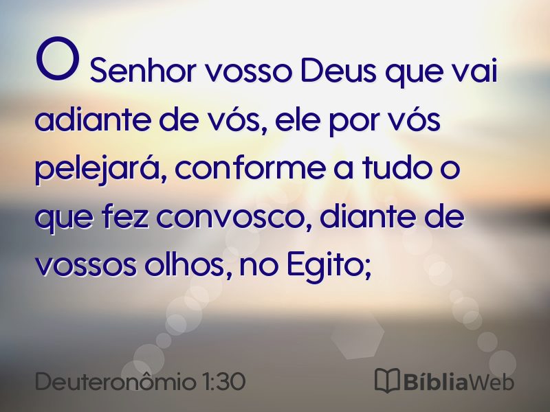 Deuteronômio 1:30 em imagem para compartilhar