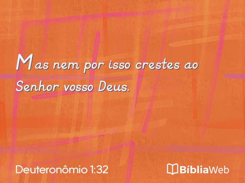 Deuteronômio 1:32 em imagem para compartilhar