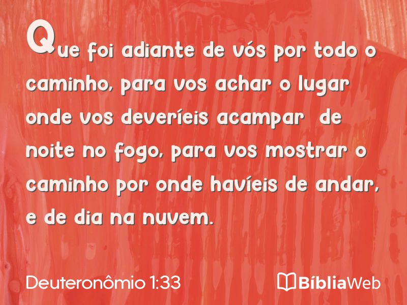 Deuteronômio 1:33 em imagem para compartilhar