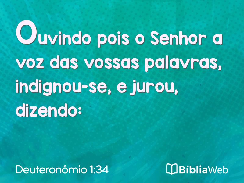 Deuteronômio 1:34 em imagem para compartilhar