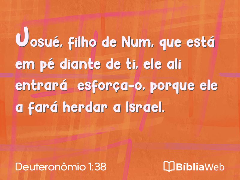 Deuteronômio 1:38 em imagem para compartilhar