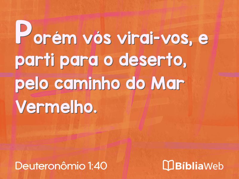 Deuteronômio 1:40 em imagem para compartilhar