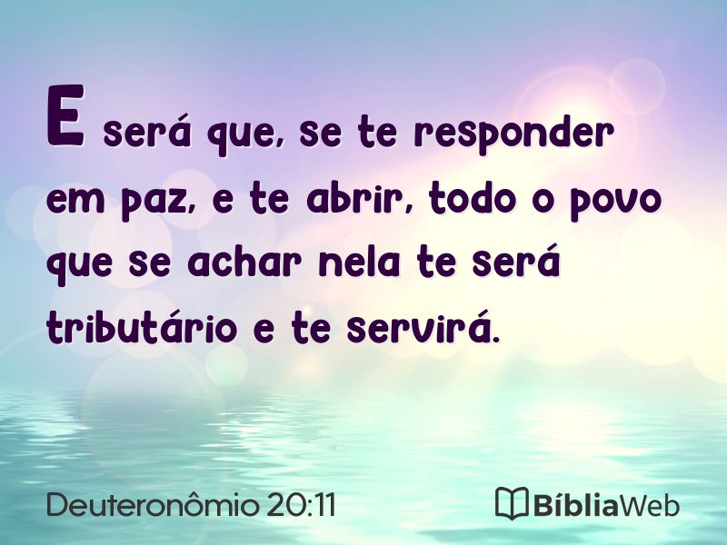 Deuteronômio 20:11 em imagem para compartilhar