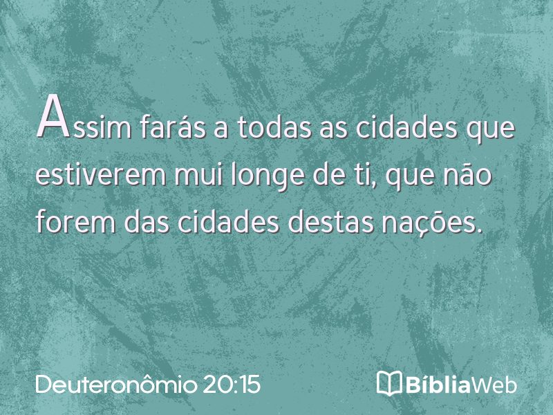 Deuteronômio 20:15 em imagem para compartilhar