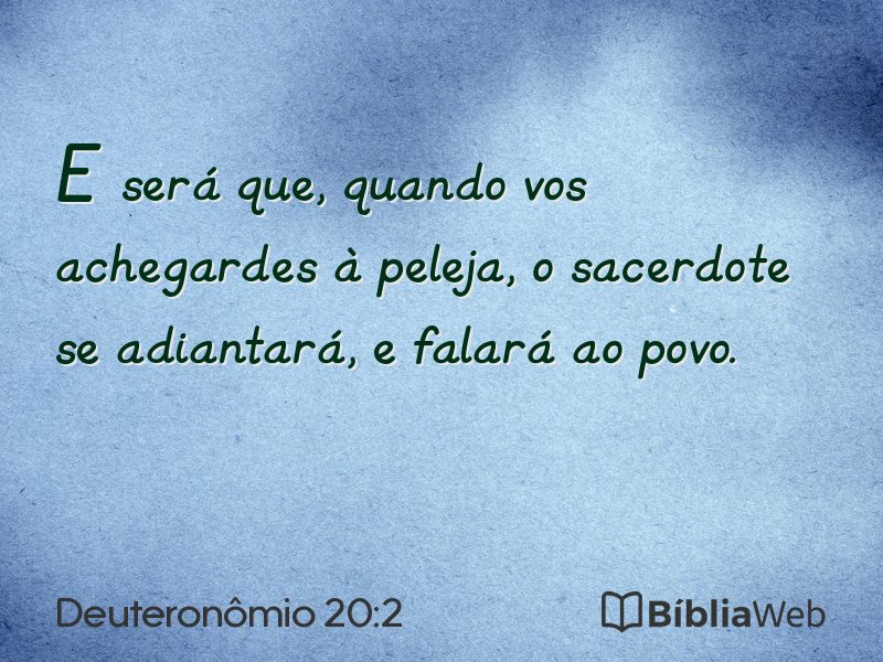 Deuteronômio 20:2 em imagem para compartilhar
