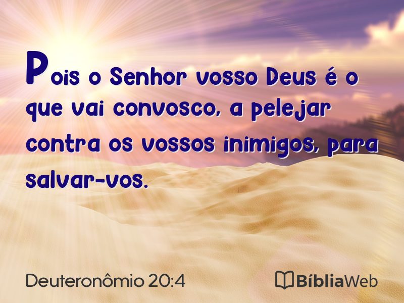 Deuteronômio 20:4 em imagem para compartilhar