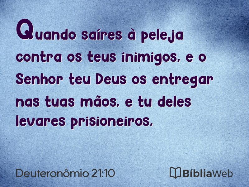 Deuteronômio 21:10 em imagem para compartilhar