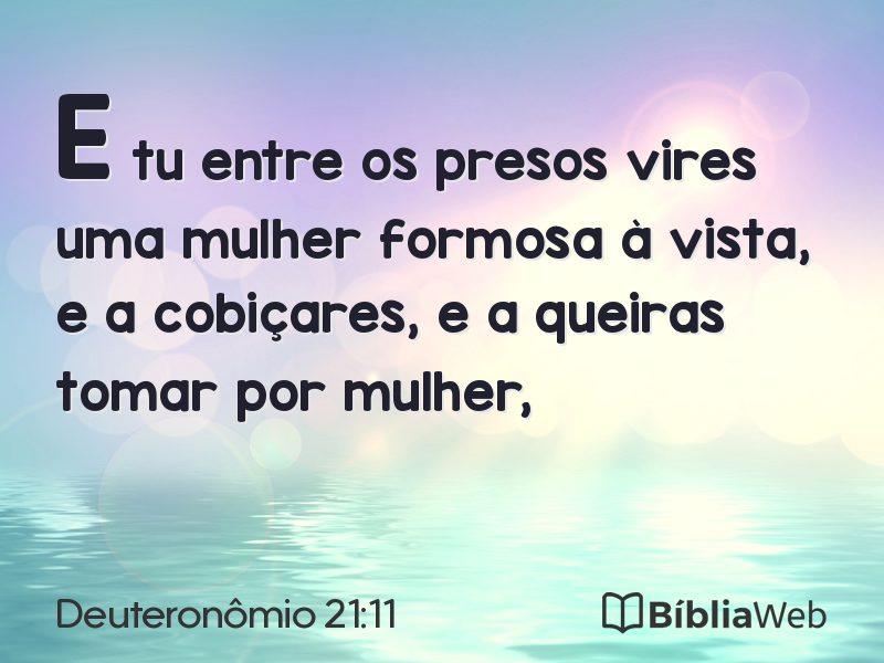 Deuteronômio 21:11 em imagem para compartilhar