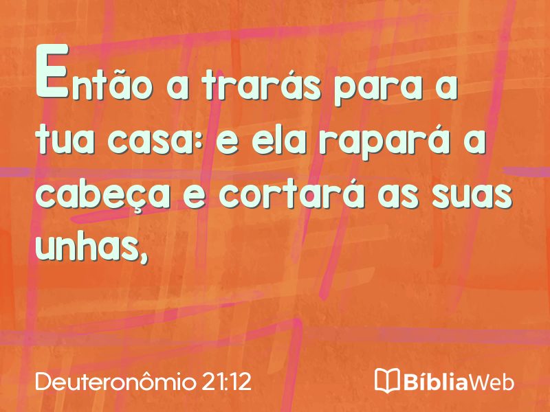 Deuteronômio 21:12 em imagem para compartilhar