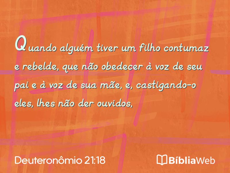 Deuteronômio 21:18 em imagem para compartilhar