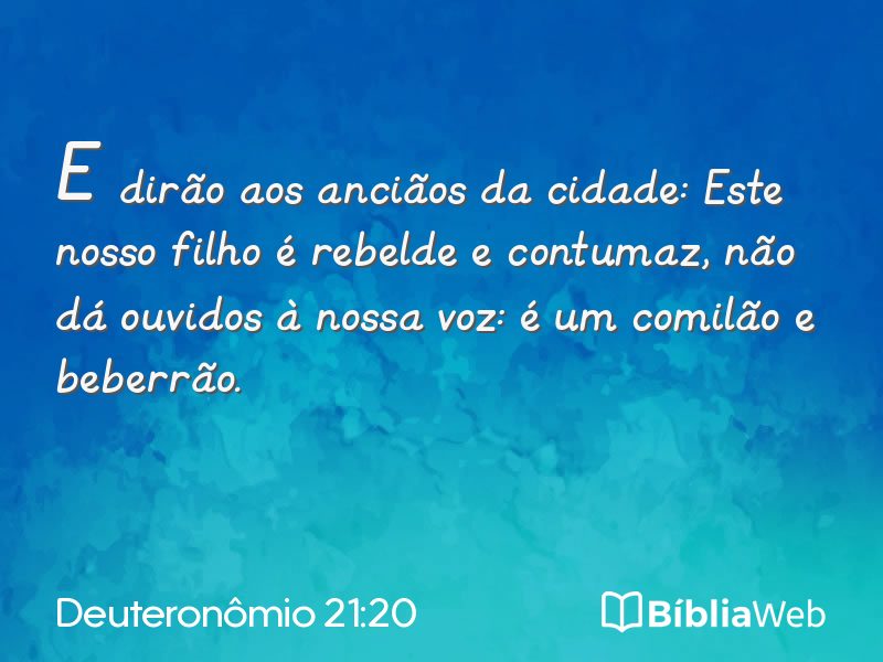 Deuteronômio 21:20 em imagem para compartilhar