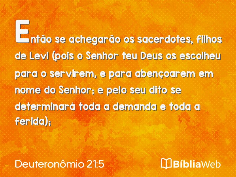 Deuteronômio 21:5 em imagem para compartilhar