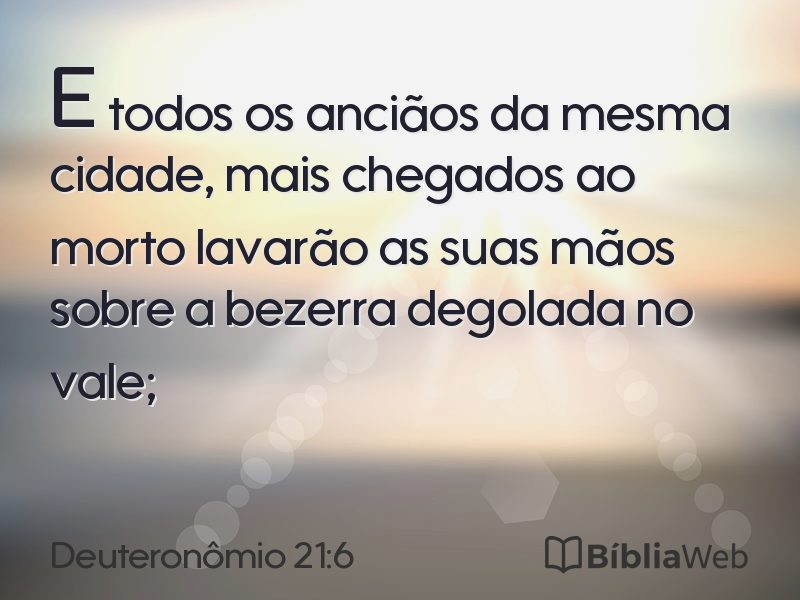 Deuteronômio 21:6 em imagem para compartilhar
