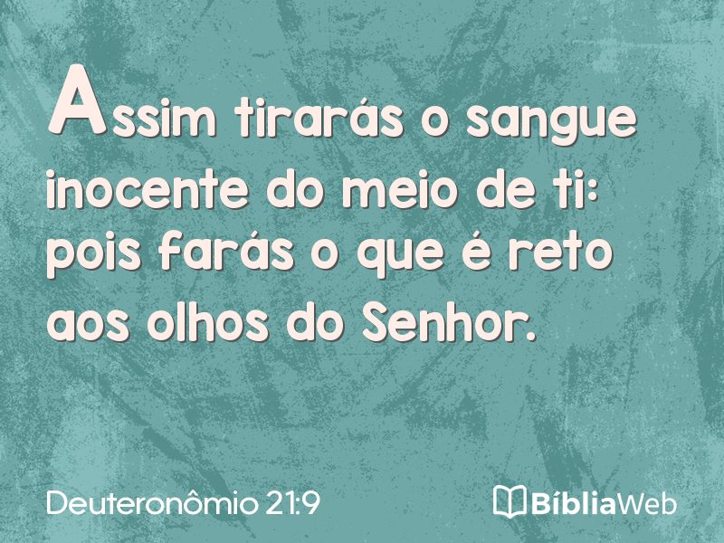 Deuteronômio 21:9 em imagem para compartilhar