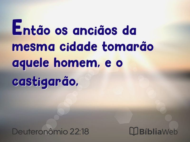 Deuteronômio 22:18 em imagem para compartilhar
