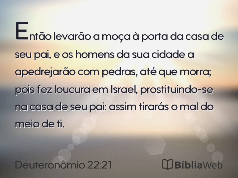 Deuteronômio 22:21 em imagem para compartilhar