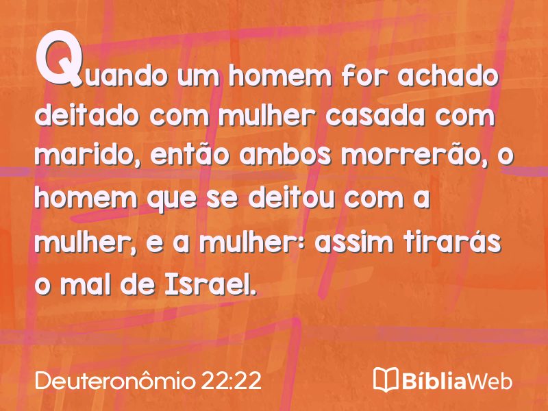 Deuteronômio 22:22 em imagem para compartilhar