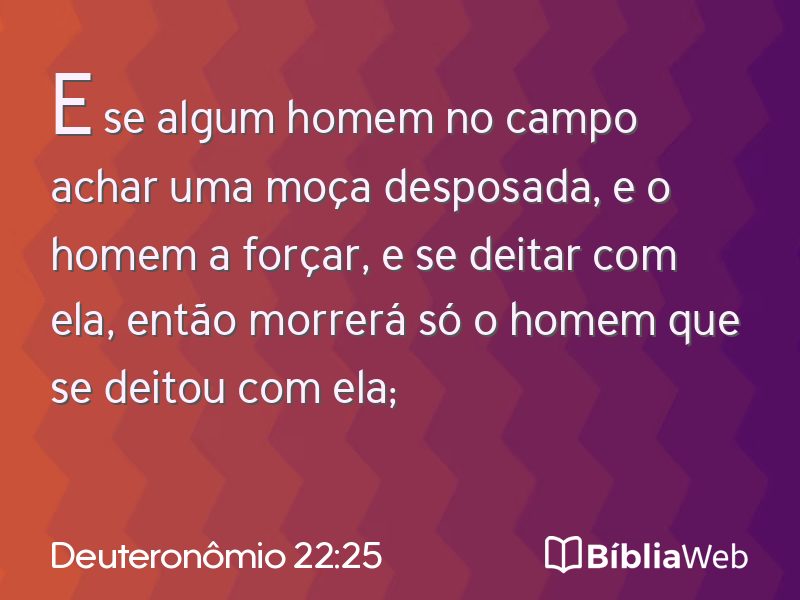 Deuteronômio 22:25 em imagem para compartilhar