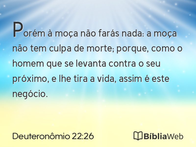 Deuteronômio 22:26 em imagem para compartilhar