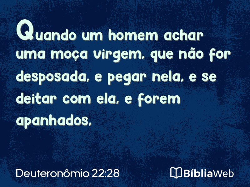 Deuteronômio 22:28 em imagem para compartilhar