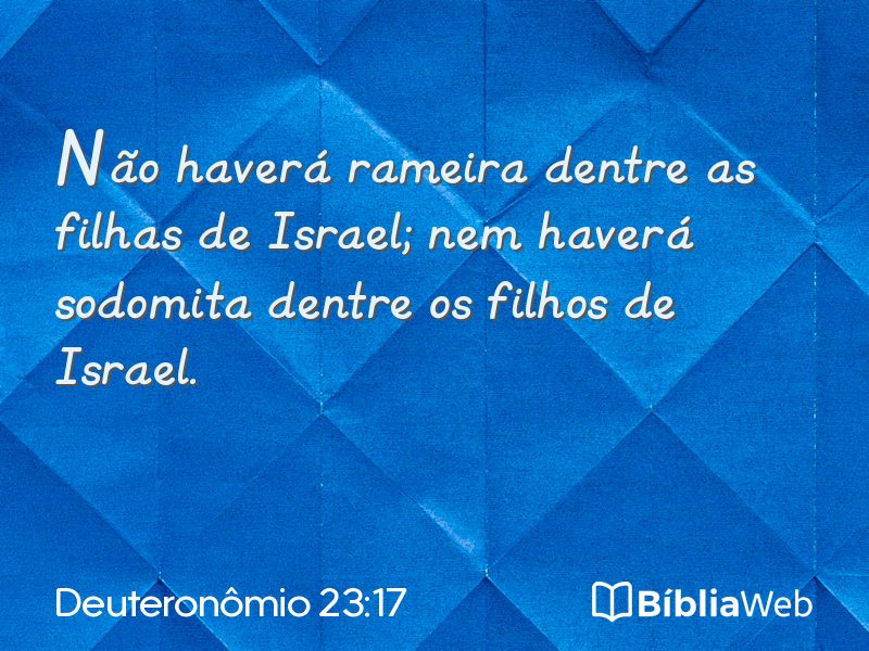 Deuteronômio 23:17 em imagem para compartilhar