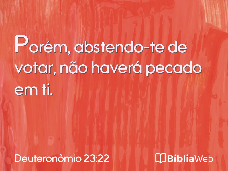 Deuteronômio 23:22 em imagem para compartilhar