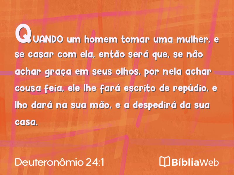 Deuteronômio 24:1 em imagem para compartilhar