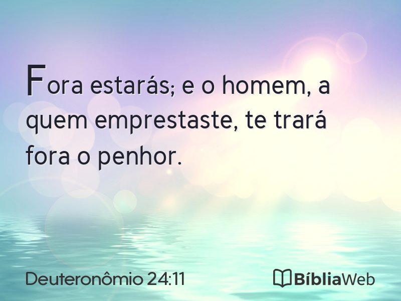 Deuteronômio 24:11 em imagem para compartilhar