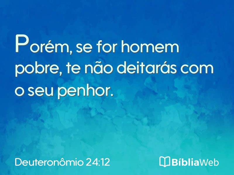 Deuteronômio 24:12 em imagem para compartilhar