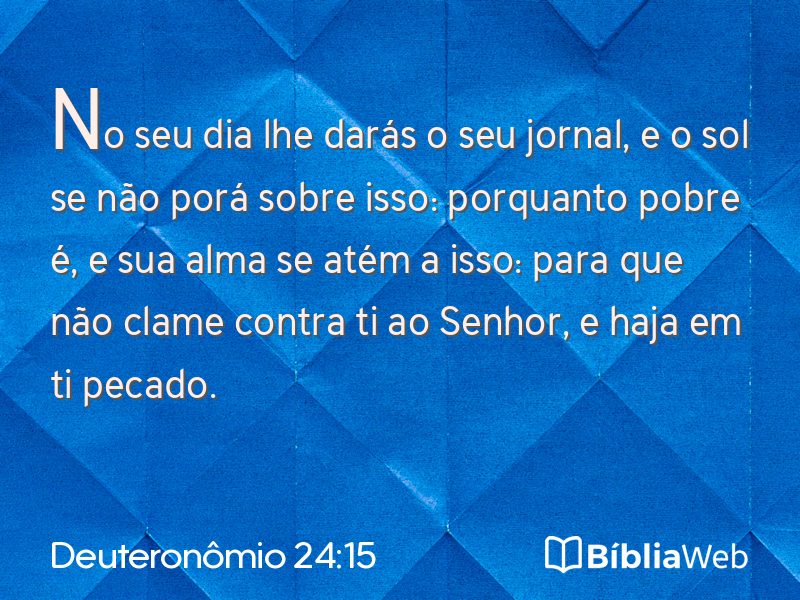 Deuteronômio 24:15 em imagem para compartilhar