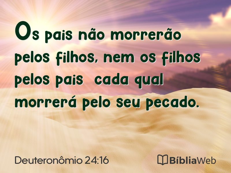 Deuteronômio 24:16 em imagem para compartilhar